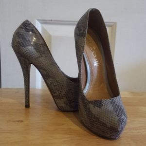 Aldo snake skin pumps
